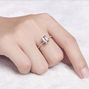Limited Time Sale: 1.25 Carat Emerald Cut Morganite and Diamond Engagement Ring in 10k Rose Gold