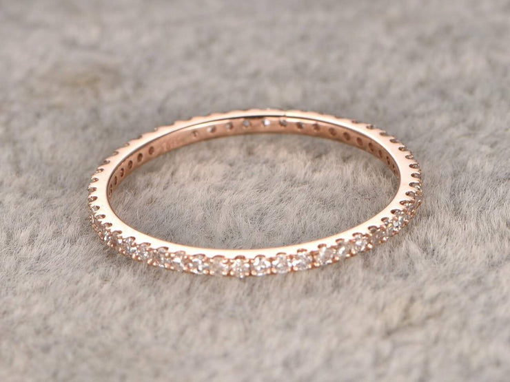 0.50 Carat Ring Wedding Band with Diamonds Band
