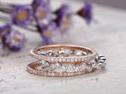 1.50 Carat 3 wedding Ring set Wedding Band Stackable Ring set