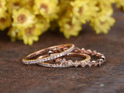 1.50 Carat 3 wedding Ring set Wedding Band set 