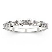 Moissanite Diamond Wedding Band 10K/14K/18K Solid Gold