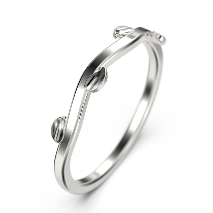 Winding Willow 18K Gold Over Silver Wedding Band