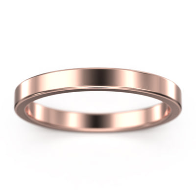 Wedding Ring 2.5mm Wedding Band 10K/14K/18K Solid Gold