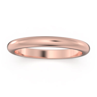 Comfort Fit 2.5mm Band Width 10K/14K/18K Solid Gold Wedding Ring