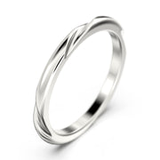 Twisting Wedding Ring 10K/14K/18K Solid Gold Wedding Band