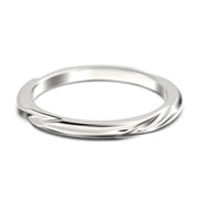 Twisting Wedding Ring 18K Gold Over Silver Wedding Band