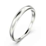 Anniversary Gift 18K Gold Over Silver Nicely Tapered Wedding Band