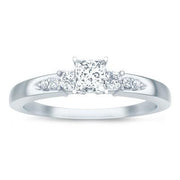 Cheap Moissanite Engagement Ring 1.25 Carat with Real Diamonds 