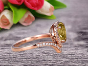 Pear Shape 1.50 Carat Champagne Diamond Moissanite Engagement Ring On 10k Rose Gold Wedding Ring Promise Ring Art Deco Glaring Jewelry Anniversary Gift