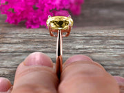 1 Carat Oval Cut Champagne Diamond Moissanite Solitaire Engagement Ring On 10k Rose Gold Art Deco Shining Startling Ring Anniversary Gift