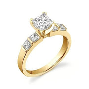 Perfect Wedding Bridal Ring Set Diamond Moissanite Ring 1.25 Carat 